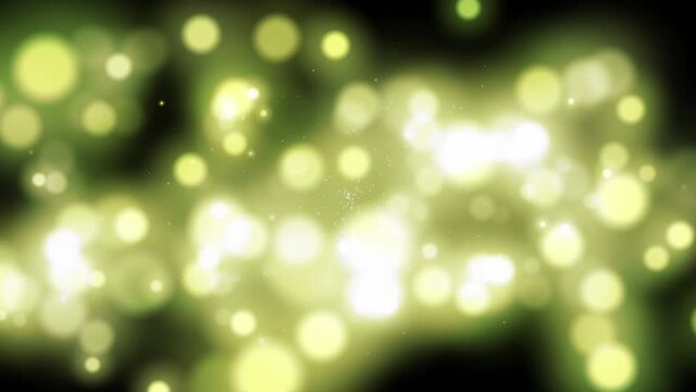 Defocused, blurred bokeh and abstract blurred yellow light element for cover decoration background. Royalty high-quality free stock video footage of colorful light, glowing backdrop overlay for design
