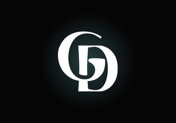 Initial GD Letter Logo With Creative Modern Business Typography Vector Template. Creative Abstract  Monogram Letter GD