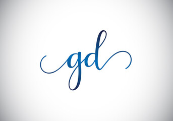 Initial GD Letter Logo With Creative Modern Business Typography Vector Template. Creative Abstract  Monogram Letter GD