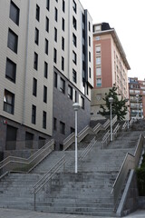Stairs in an urban environment