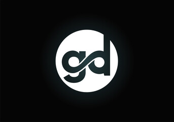Initial GD Letter Logo With Creative Modern Business Typography Vector Template. Creative Abstract  Monogram Letter GD