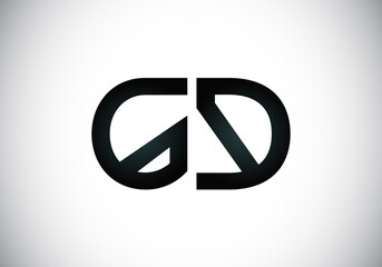 Initial GD Letter Logo With Creative Modern Business Typography Vector Template. Creative Abstract  Monogram Letter GD