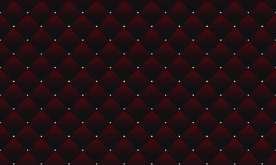 Burgundy luxury background with small beads and rhombuses. Seamless vector illustration. 