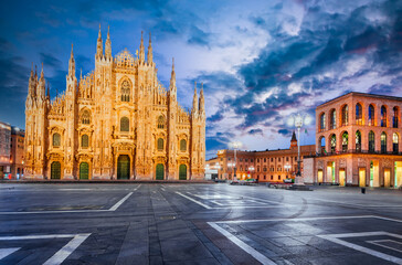 Fototapeta na wymiar Milan, Italy - Duomo di Milano