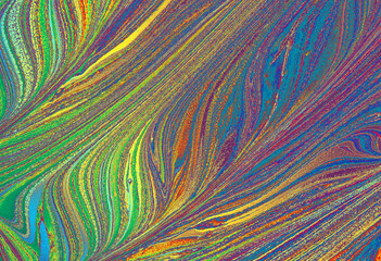 Abstract creative marble pattern texture. Traditional art of Ebr