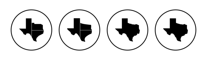 Texas icon set. texas sign symbol