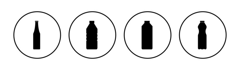 Bottle icon set. bottle vector icon