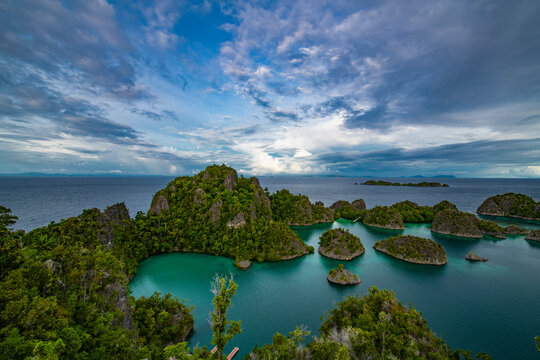 the beautiful reef archipelago at Raja Ampat