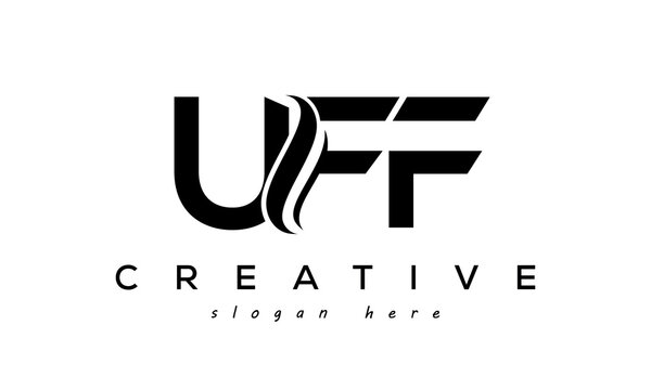 Letter UFF creative logo design vector	