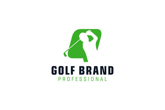 Letter Q for Golf logo design vector template, Vector label of golf, Logo of golf championship, illustration, Creative icon, design concept