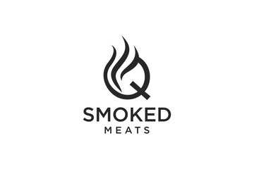 Letter Q for Smoky restaurant logo design inspiration