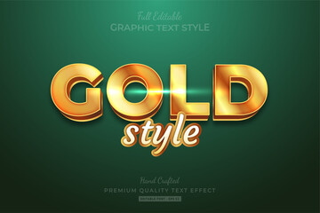 Gold Style Shine Editable Premium Text Effect Font Style