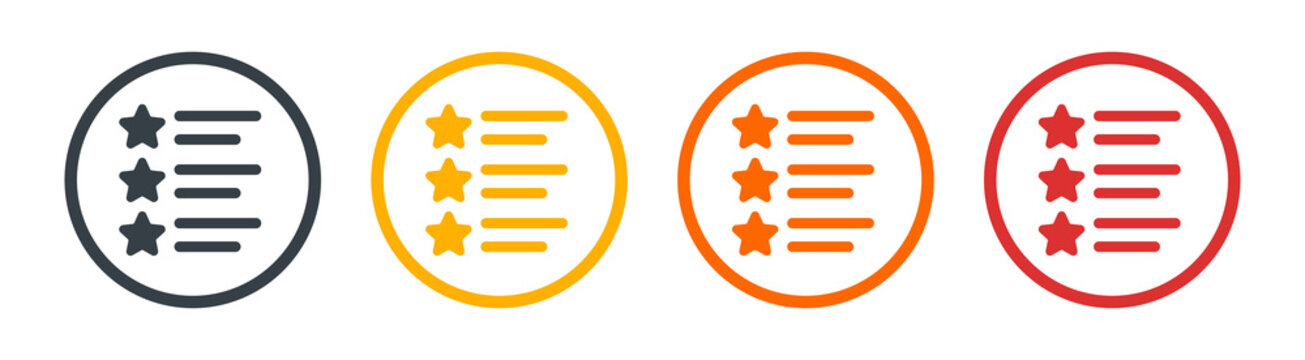 Ranking List Icon Vector Illustration.