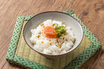 ごはんと味噌汁　 Rice and miso soup