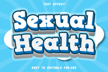 Sexual Health Editable Text Effect Comic Style