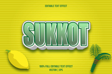 Sukkot editable text effect