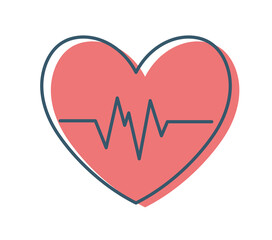 electrocardiogram heart design