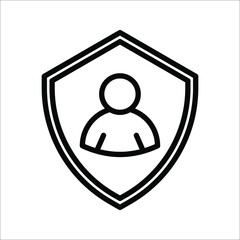 Employees Protection icon. An inclusive workplace. vector illustration. Color editable