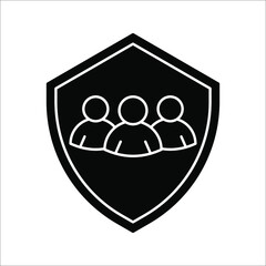 Employees Protection icon. An inclusive workplace. vector illustration. Color editable