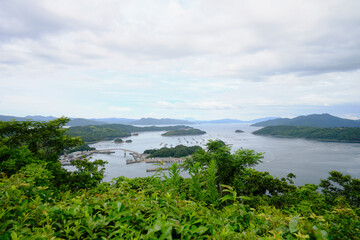 Fototapeta na wymiar 長島から眺める熊本の景色
