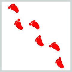 Vector illustration for Foot Print EPS10