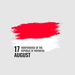 Independence of the republic of indonesia design vector