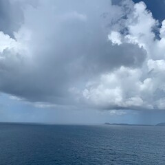 clouds over sea