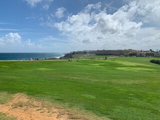 golf course in the morning