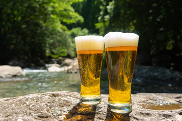ビール　キャンプ　アウトドア