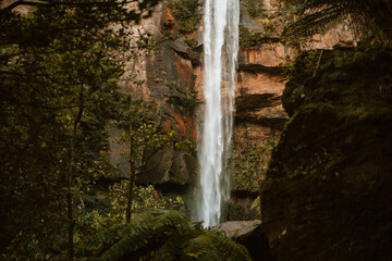 Fototapeta na wymiar Belmore Falls waterfall, NSW, Australia