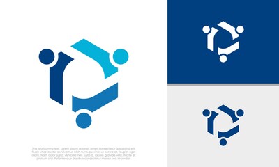 Human Resources Consulting Company, Global Community Logo	