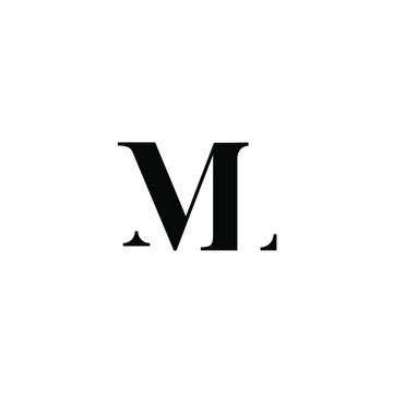 Monogram ML Initial Logo Design Inspiration