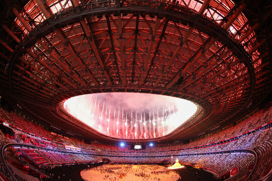 Tokyo, Japan - July 23, 2021: Opening Ceremony of the Tokyo 2020 Olympic Games