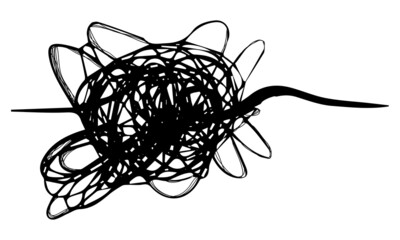 hand drawn scribble sketch circle object. Tangled grungy round scribble. isolated on white background