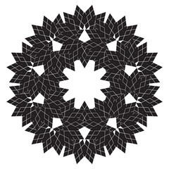 black shape icon logo and badge