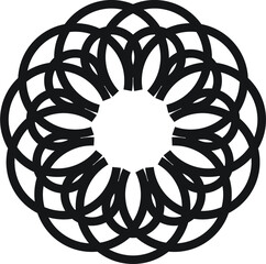 black shape icon logo and badge