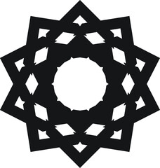 black shape icon logo and badge