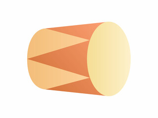 bedug or drum single isolated icon with smooth style