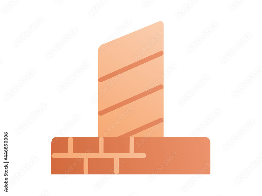 Poster pilgrimage single isolated icon with smooth style