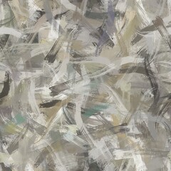 Seamless random faux digital paint stroke pattern print. High quality illustration. Procedural painting with realistic brush strokes in bright trendy colors. Abstract art for surface design and print.