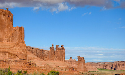 Rock formations in Arches National Park, Utah
