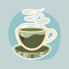 green tea cup