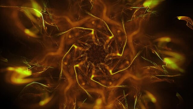 beautiful animation of multi colored flying flickering particles scattered on a black background 4k 1000fps	