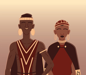 african aboriginal couple