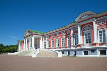 Obraz premium Moscow, Russia - June 17, 2021: Count Sheremetev's Palace in the Kuskovo estate