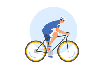 Cycling Race Vector Illustration