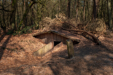 The hidden village, Veluwe, Gelderland Province, The Netherlands