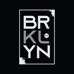 BROOKLYN illustration typography. perfect for t shirt design