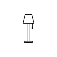 standing lamp icon, lamp vector, light illustration