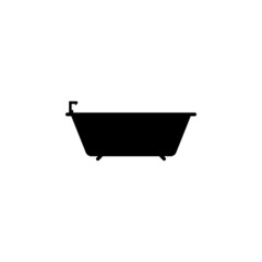 bathtub icon, home vector, tub illustration
